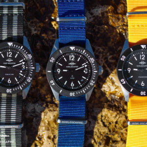 Grey Two-tone Stripes Strap Nato Nylon