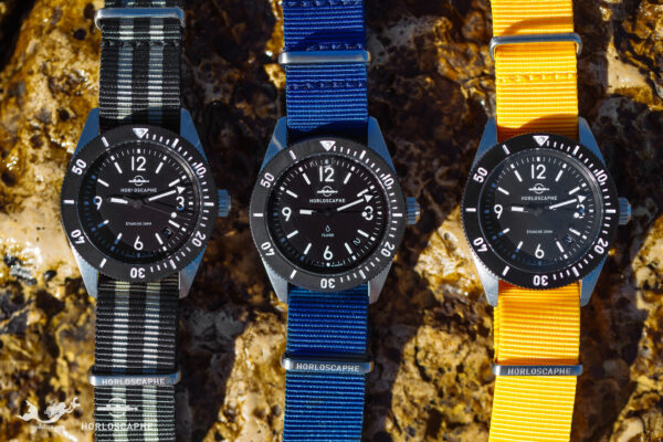 Grey Two-tone Stripes Strap Nato Nylon
