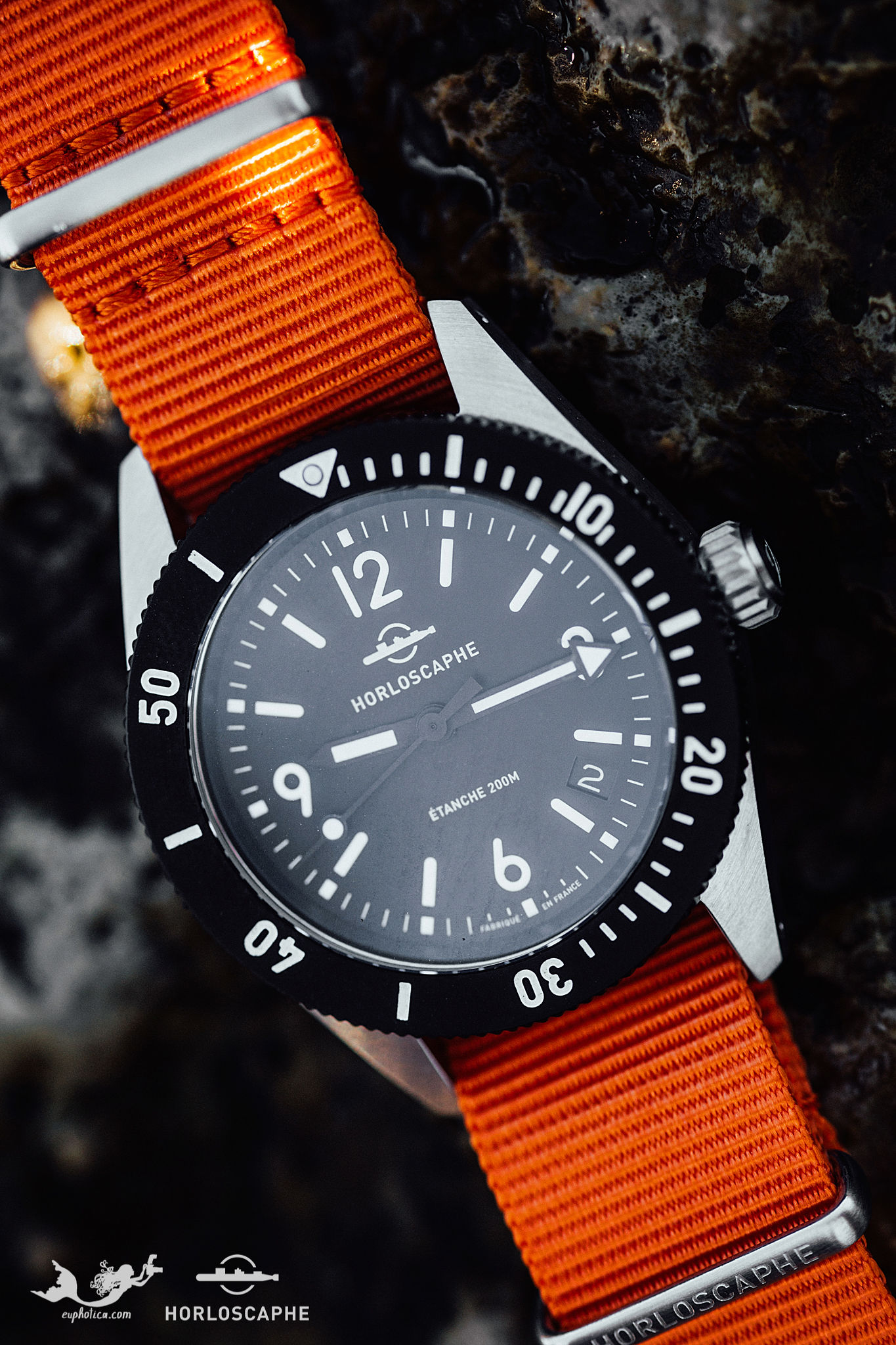 Orange Watch Nylon Strap