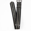 Bracelet NATO Nylon Gris Bicolore Rayé – Image 5