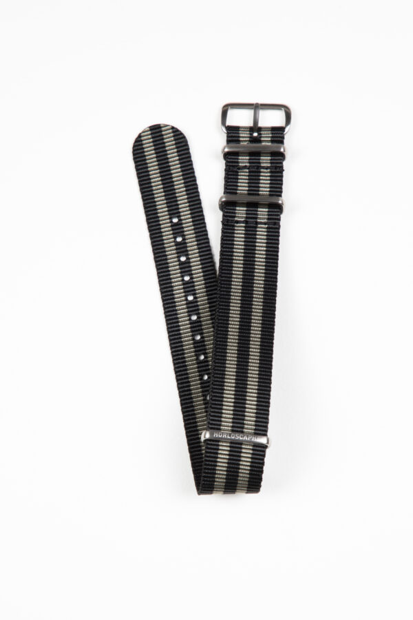 Grey Two-tone Stripes Strap Nato Nylon - Image 5