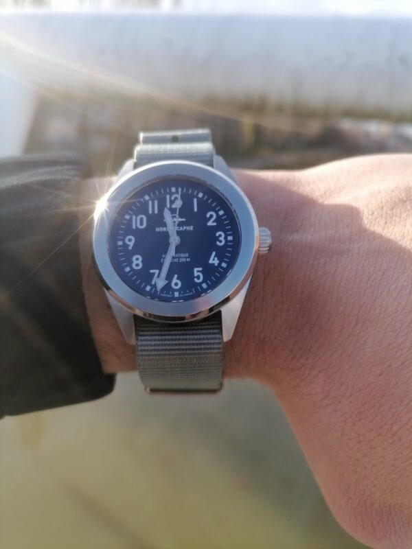 Bracelet NATO Nylon Gris – Image 4