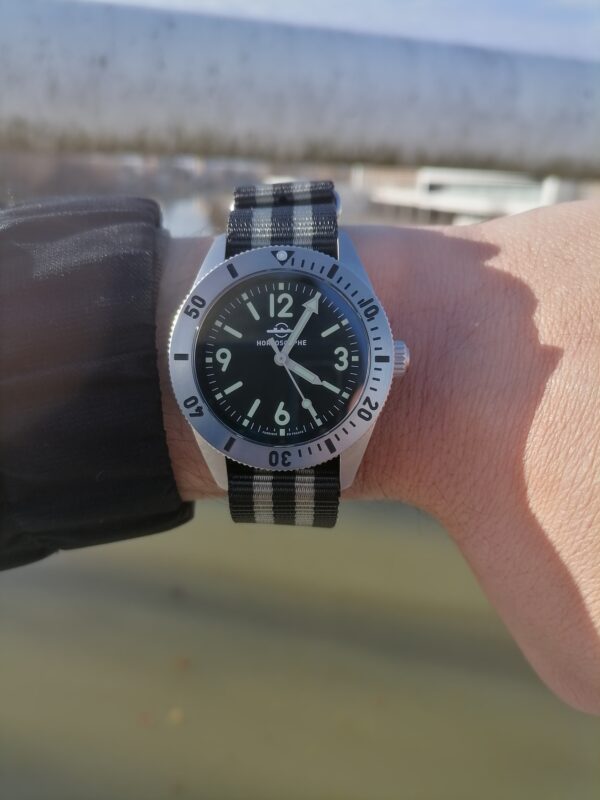 Grey Two-tone Stripes Strap Nato Nylon - Image 3