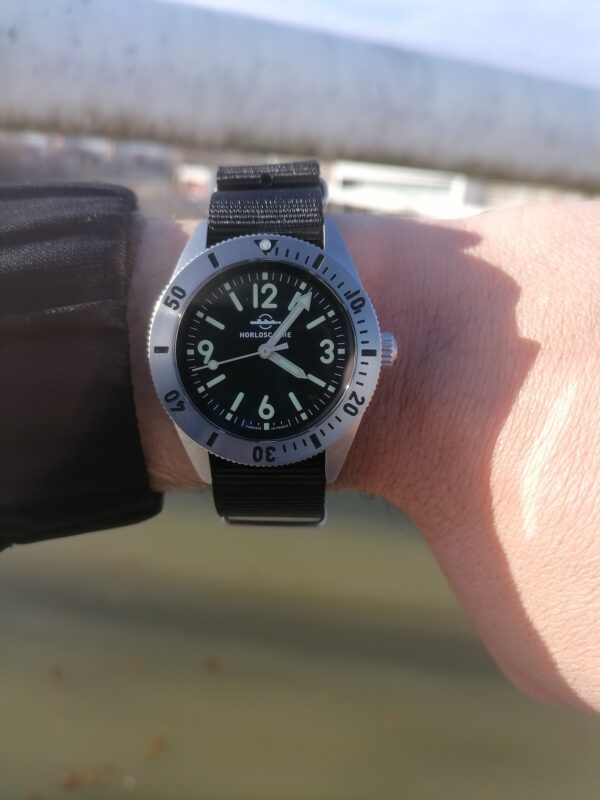 Bracelet NATO Nylon Noir – Image 3