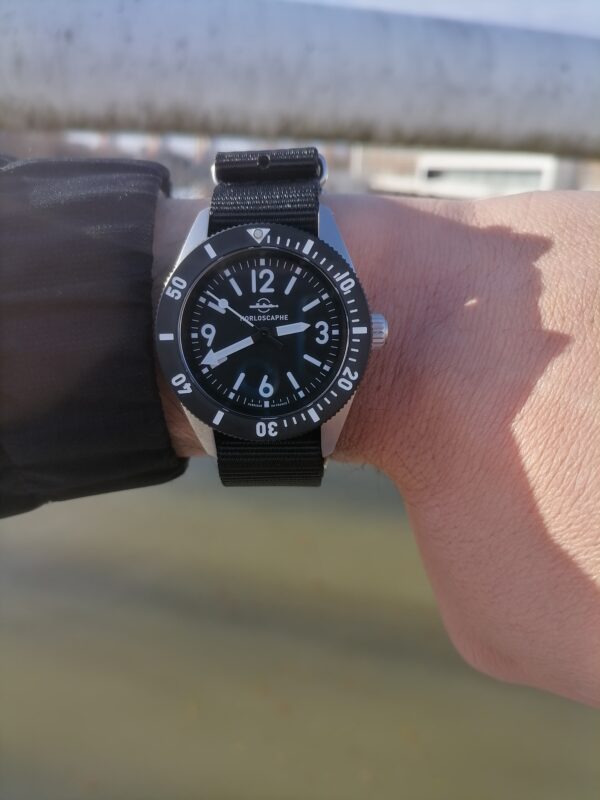 Bracelet NATO Nylon Noir – Image 2