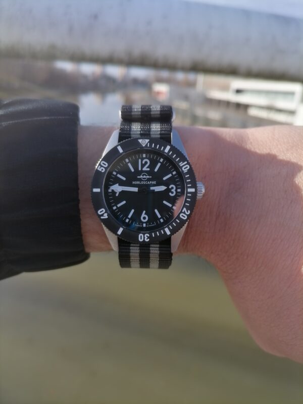 Grey Two-tone Stripes Strap Nato Nylon - Image 4